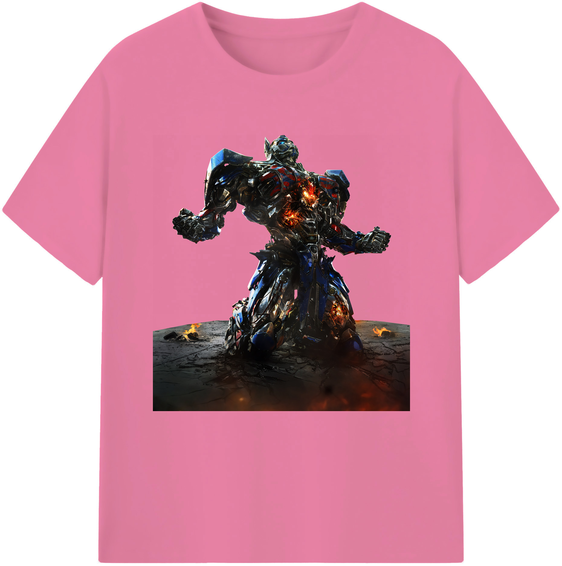 （画像用） Transformers トランスフォーマー 綿100％半袖Tシャツ（フロントプリント）